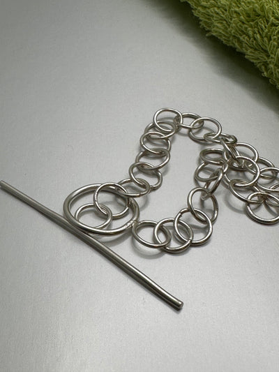 Sterling silver bracelet circles