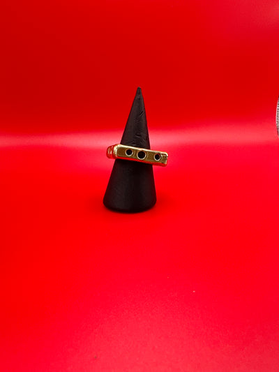 Square and chunky brass ring