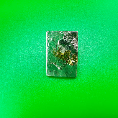 Reticulation and Keumboo technique small silver pendant