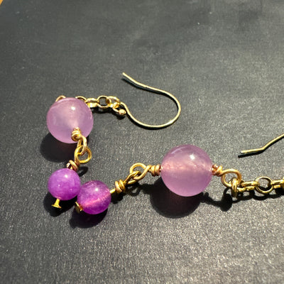 Boucles d'oreilles abstraites en laiton petites