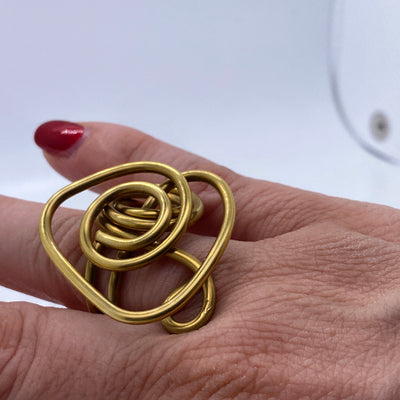Brass ring n.2 size R