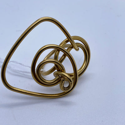 Brass ring n.1 size R