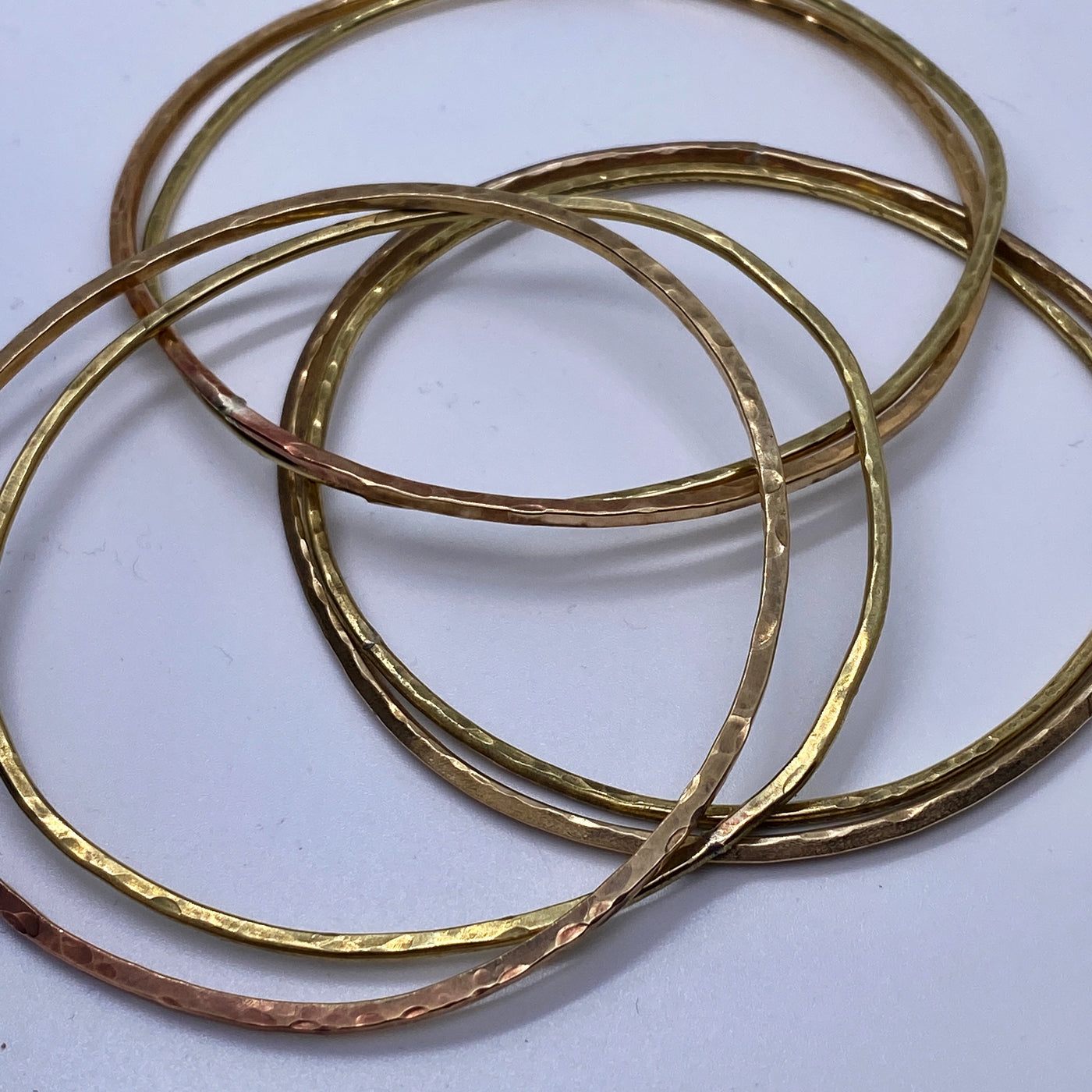 Brass stackable bracelets. Sold separately or all together