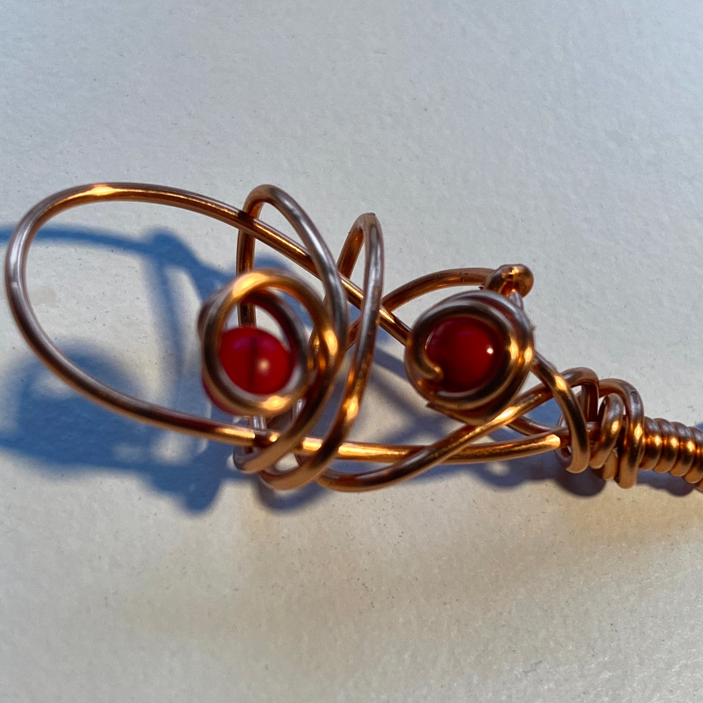 Wire and carnelians