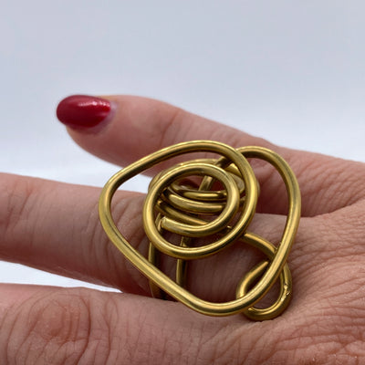 Brass ring n.1 size R