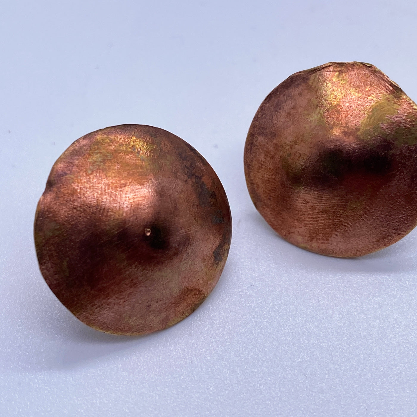 Round bronze brass studs 2.2 cm "shield"