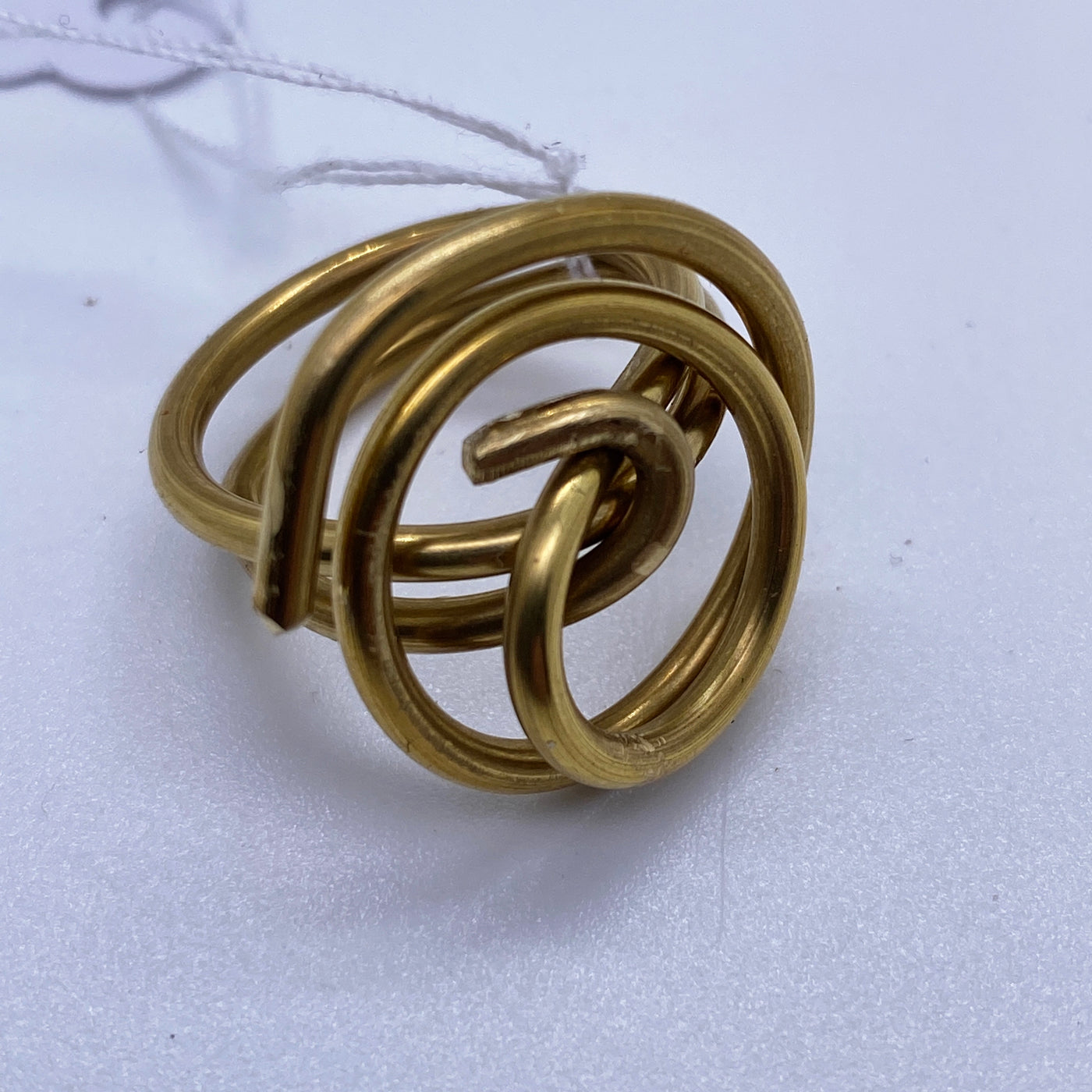 Brass ring n.7 size 5