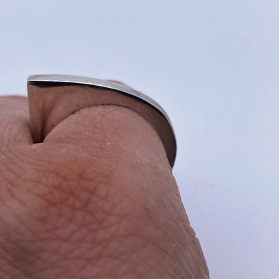 Silver slim pointy ring size 5.5 (50)