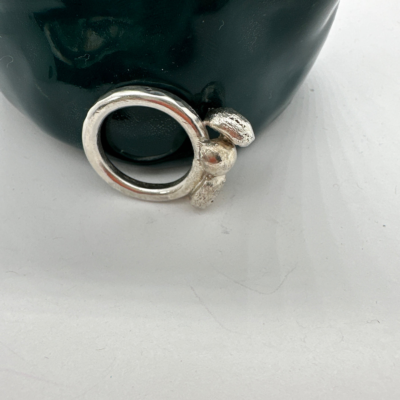 Sterling silver ring featuring granulations# 2 Ring is size M