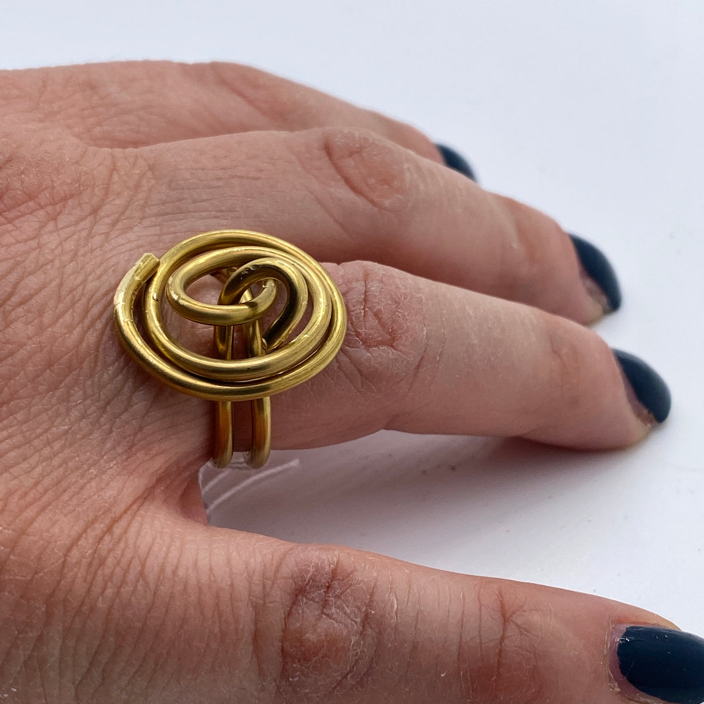 Brass ring n.4 size 6