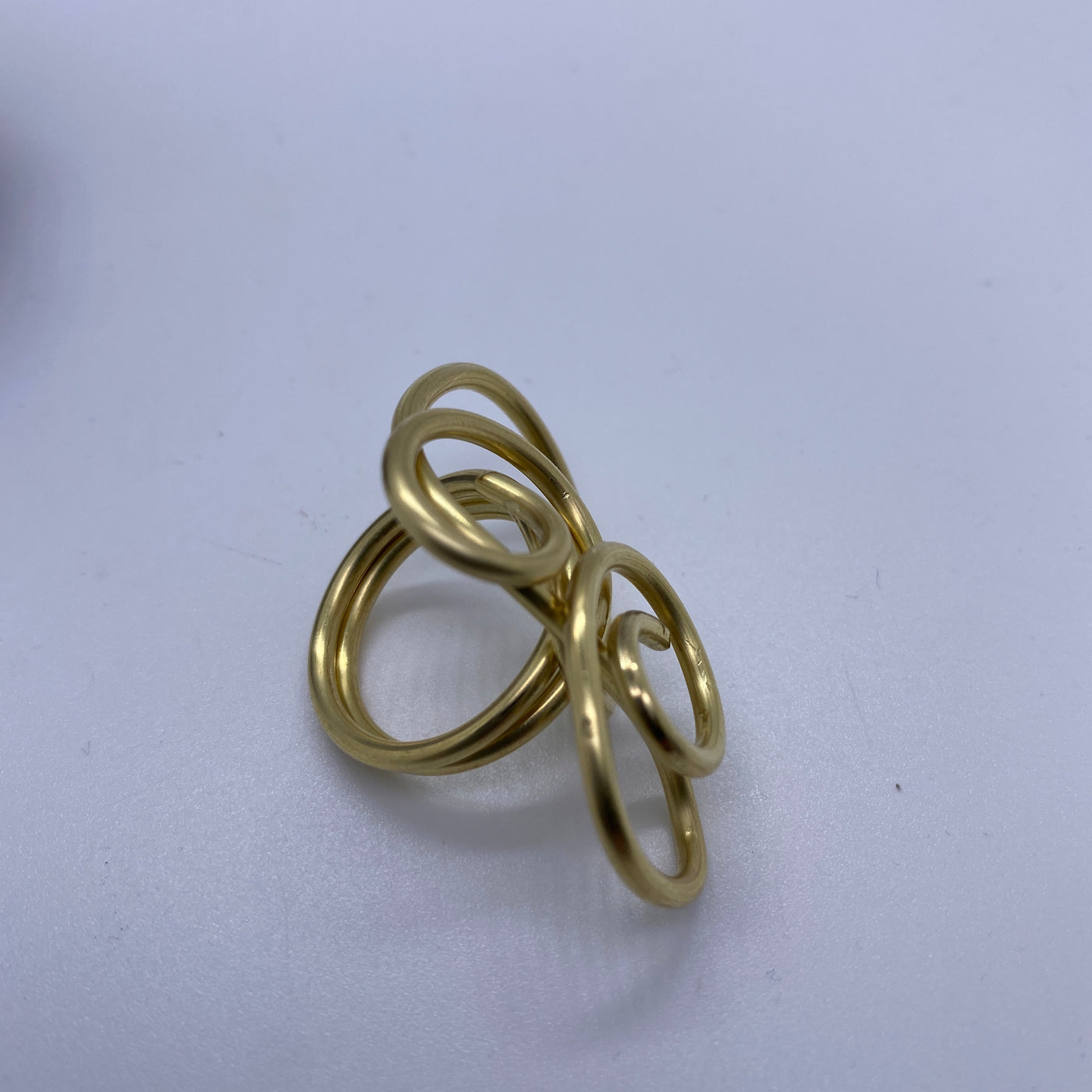 Brass ring n.10 size K-L